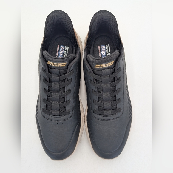 BOBS By Skechers™ Sz 12 Hands Free Slip-On Blk Sneaker Comfort Sole Heel Pillow - Picture 14 of 17